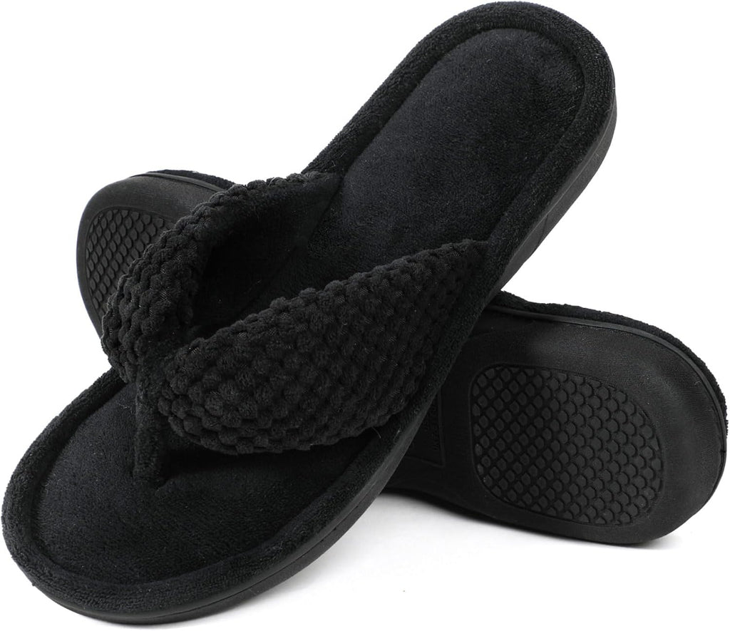 Women'S Popcorn Flip Flop House Slipper with Memory Foam, Gift for Women Mom